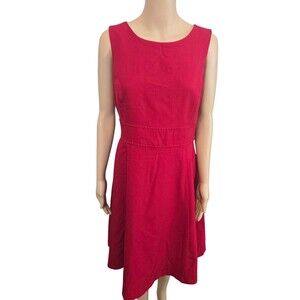 Evan Picone Black label dress red size 8 cocktail elegant classy fit and flare